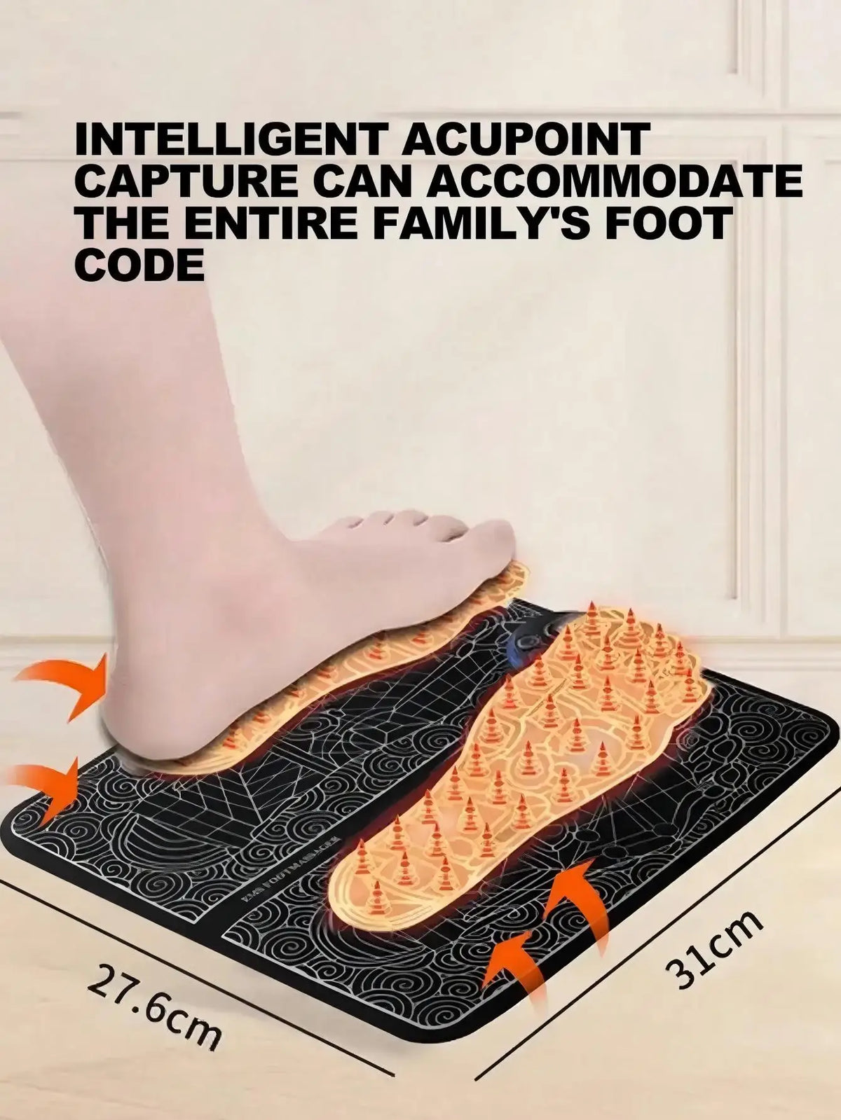 Orbit PediRelief 8-Mode Electric Foot Massager Pad