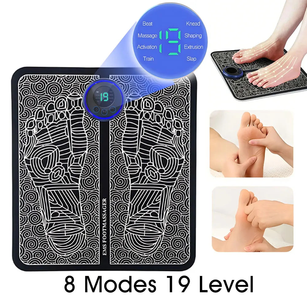 Orbit PediRelief 8-Mode Electric Foot Massager Pad
