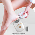 Rechargeable Electric Foot Grinder with 2 Roller Heads (