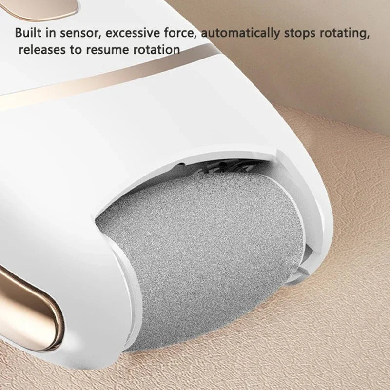 Rechargeable Electric Foot Grinder with 2 Roller Heads (