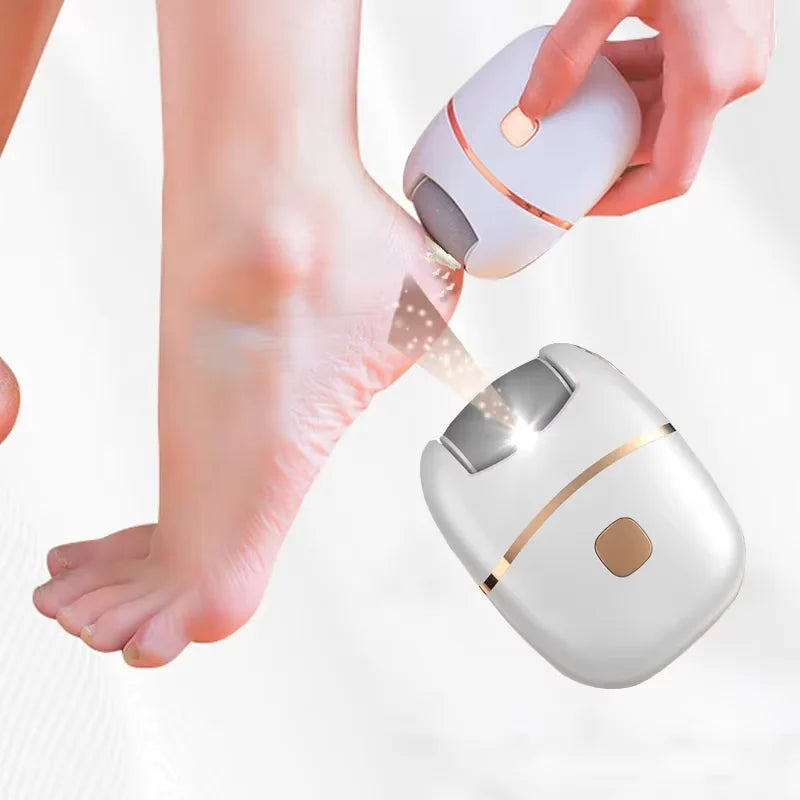 Rechargeable Electric Foot Grinder with 2 Roller Heads (